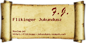 Flikinger Jukundusz névjegykártya